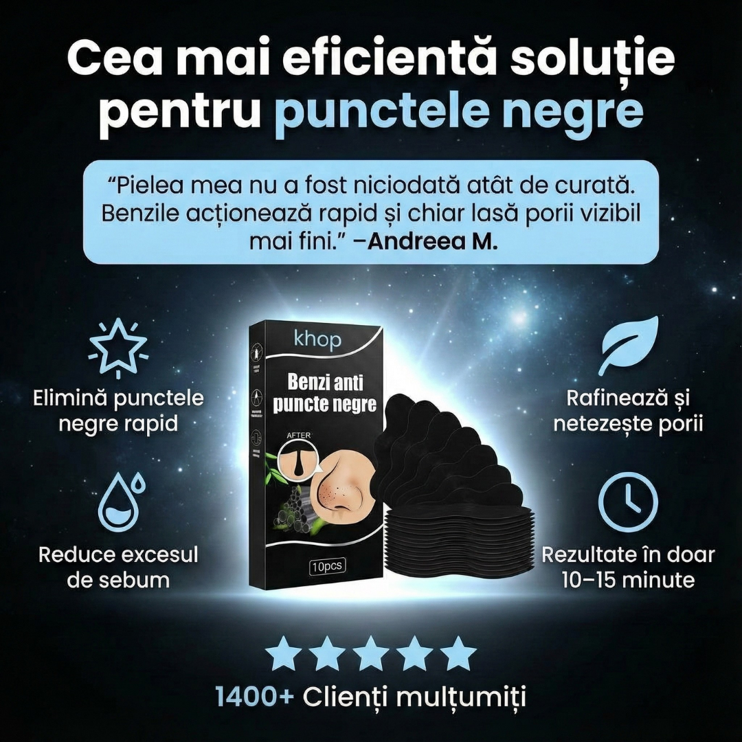 Benzi Anti Puncte Negre - 10 buc.